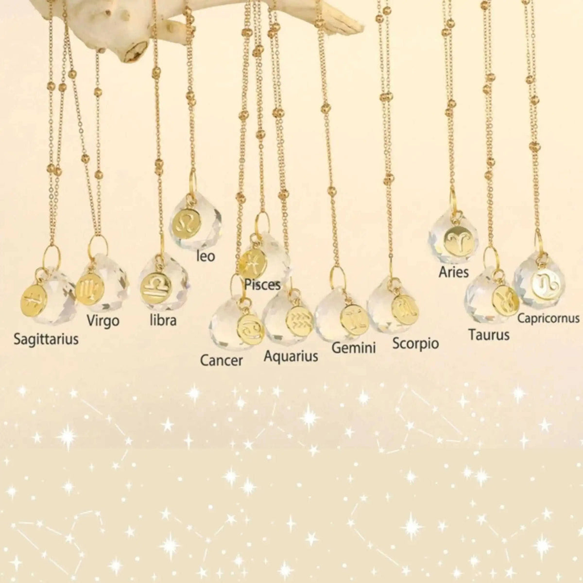 Zodiac Car Suncatcher - Mirror Charm Eco My Home Home Decor Darn Good Yarn ecomyhome.store United States