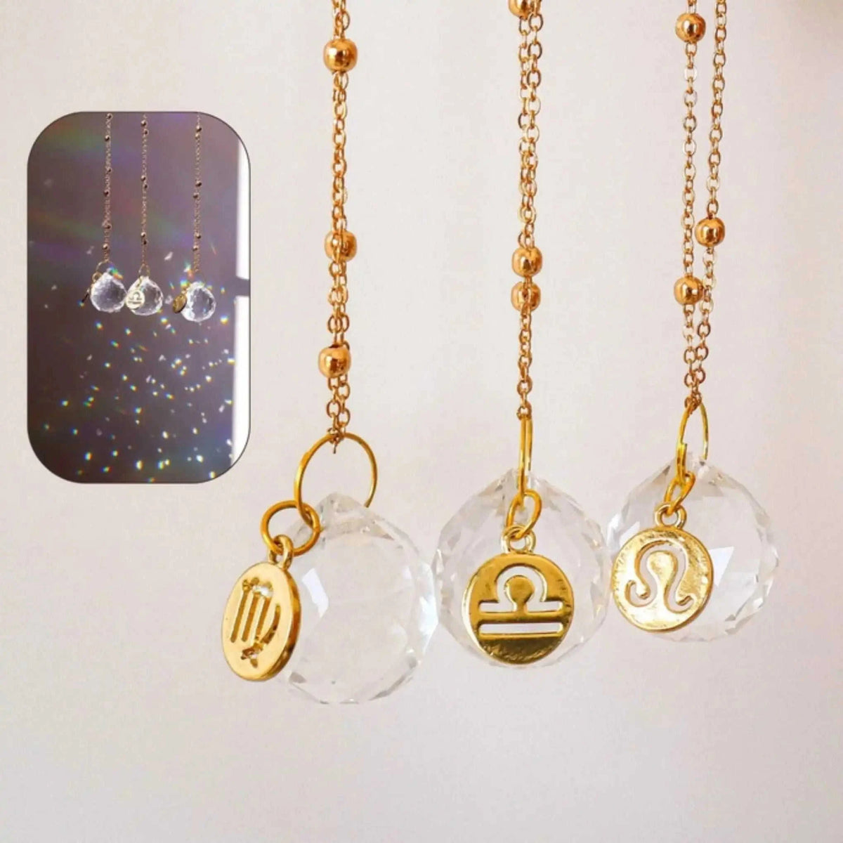 Zodiac Car Suncatcher - Mirror Charm Eco My Home Home Decor Darn Good Yarn ecomyhome.store United States